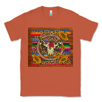 Copper serape sunflowers bull skull background Classic Tee - Artiststas