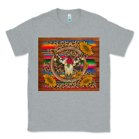 Heather Grey serape sunflowers bull skull background Classic Tee - Artiststas