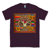 Plum serape sunflowers bull skull background Classic Tee - Artiststas