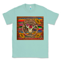 Seafoam serape sunflowers bull skull background Classic Tee - Artiststas