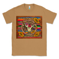 Toasted Coconut serape sunflowers bull skull background Classic Tee - Artiststas