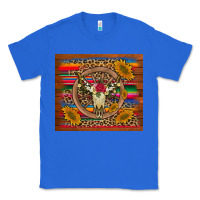 True Royal serape sunflowers bull skull background Classic Tee - Artiststas