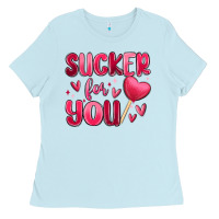 Baby Blue sucker for you Ladies Tee - MaliasSmallBusiness