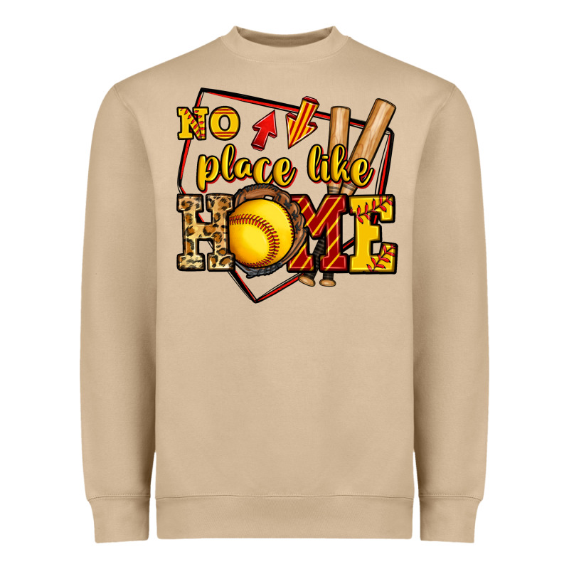 No Place Like Home Softball Heavyweight Sweatshirt by Jasminsmagicworld | Teevron