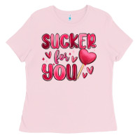 Bubblegum Pink sucker for you Ladies Tee - MaliasSmallBusiness
