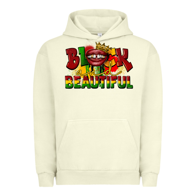 Black And Beautiful Urban Hoodie by CowGirlArtShop | Teevron