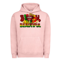 Pigment Salmon black and beautiful Urban Hoodie - CowGirlArtShop