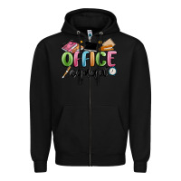Black office squad Zipper Hoodie - MaliasSmallBusiness