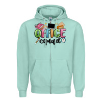 Seafoam office squad Zipper Hoodie - MaliasSmallBusiness