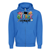 True Royal office squad Zipper Hoodie - MaliasSmallBusiness