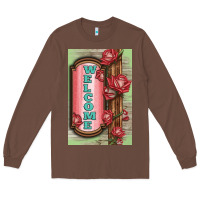 Chestnut Western Red Roses Welcome Long Sleeve Tee - LillyAllenDesigns