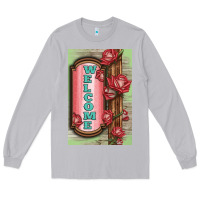 Moon Dust Western Red Roses Welcome Long Sleeve Tee - LillyAllenDesigns