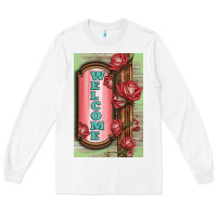 White Western Red Roses Welcome Long Sleeve Tee - LillyAllenDesigns