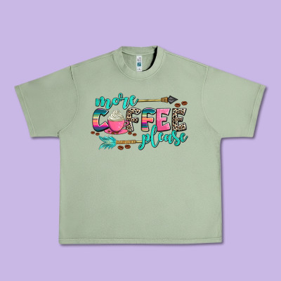 More Coffee Please Urban Heavy Tee Designed By Adodesignshop