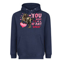 Navy you make my heart saur Heavyweight Hoodie - LillyAllenDesigns