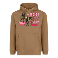 Toasted Coconut you make my heart saur Heavyweight Hoodie - LillyAllenDesigns