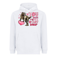 White you make my heart saur Heavyweight Hoodie - LillyAllenDesigns