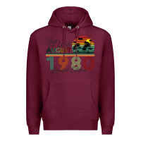 Burgundy Best Wife Since August 1980 Limited Edition Premium Hoodie - Bettercallsaul