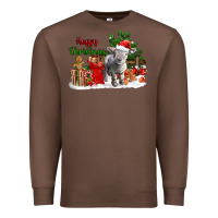 Chestnut happy christmas southdown baby sheep Premium Sweatshirt - LillyAllenDesigns
