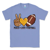 Colony Blue peace love football Classic Tee - AdoDesignShop