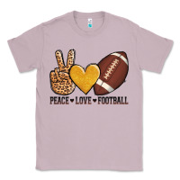 Lilac peace love football Classic Tee - AdoDesignShop