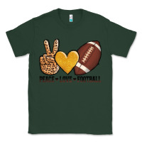 Sports Green peace love football Classic Tee - AdoDesignShop