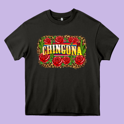 Chingona Heavy Core Tee Designed By Zillion Design Studio