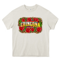 Cream chingona Heavy Core Tee - Zillion Design Studio