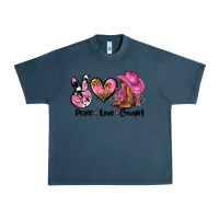Midnight Navy peace love  cowgirl Urban Heavy Tee - AdoDesignShop
