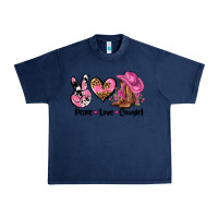 Navy peace love  cowgirl Urban Heavy Tee - AdoDesignShop
