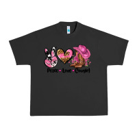 Pigment Black peace love  cowgirl Urban Heavy Tee - AdoDesignShop