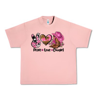 Salmon peace love  cowgirl Urban Heavy Tee - AdoDesignShop