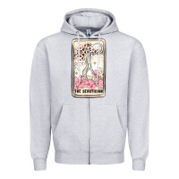 Heather Grey hair stylist Zipper Hoodie - MaliasSmallBusiness