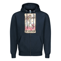 Navy hair stylist Zipper Hoodie - MaliasSmallBusiness