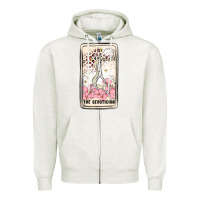 Oatmeal Heather hair stylist Zipper Hoodie - MaliasSmallBusiness