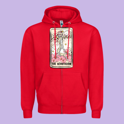 Hair Stylist Zipper Hoodie Designed By Maliassmallbusiness