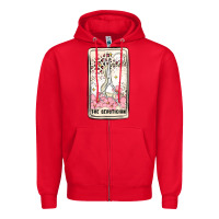 Red hair stylist Zipper Hoodie - MaliasSmallBusiness