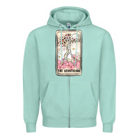 Seafoam hair stylist Zipper Hoodie - MaliasSmallBusiness