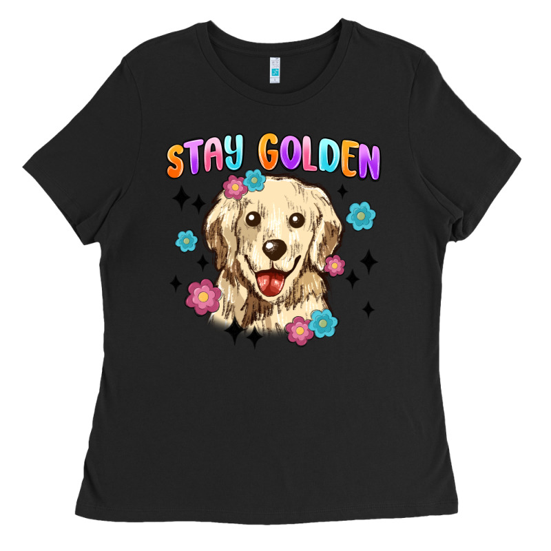 Stay Golden Ladies Tee by MaliasSmallBusiness | Teevron