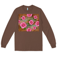 Chestnut Western Pink Roses Long Sleeve Tee - LillyAllenDesigns