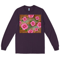 Plum Western Pink Roses Long Sleeve Tee - LillyAllenDesigns