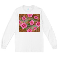 White Western Pink Roses Long Sleeve Tee - LillyAllenDesigns