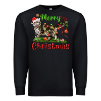 Black maine coon cat merry christmas Premium Sweatshirt - LillyAllenDesigns