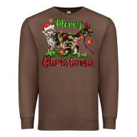Chestnut maine coon cat merry christmas Premium Sweatshirt - LillyAllenDesigns