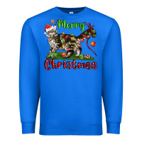 True Royal maine coon cat merry christmas Premium Sweatshirt - LillyAllenDesigns