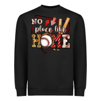 Black no place like home baseball Heavyweight Sweatshirt - Jasminsmagicworld