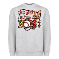 Heather Grey no place like home baseball Heavyweight Sweatshirt - Jasminsmagicworld