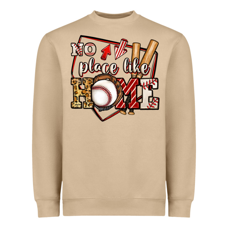 No Place Like Home Baseball Heavyweight Sweatshirt by Jasminsmagicworld | Teevron