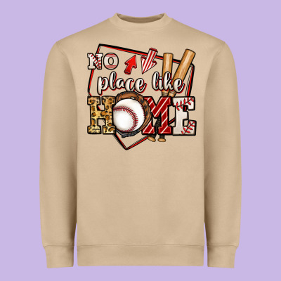 No Place Like Home Baseball Heavyweight Sweatshirt Designed By Jasminsmagicworld