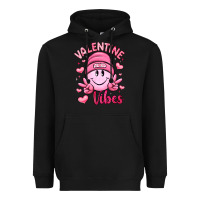 Black valentine vibes Heavyweight Hoodie - LillyAllenDesigns